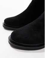 Kaylee smart flat over the knee boots in black