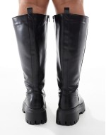 Curve Corey chunky knee boot in black