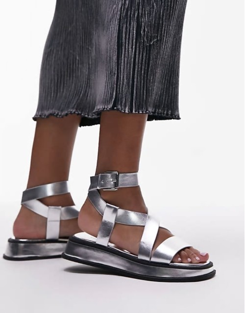 Jasmine chunky sandal in silver